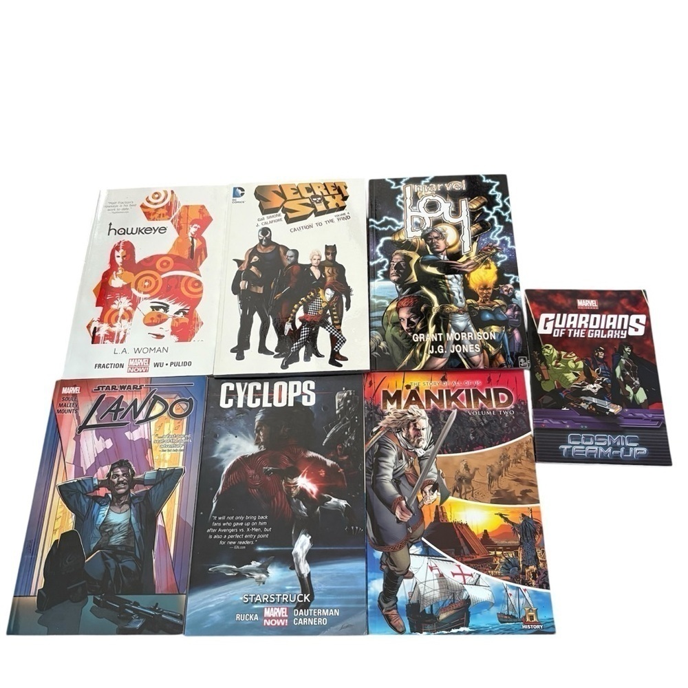 Marvel and DC Comic Book Collection Hawkeye LA Woman Star Wars Lando Cyclops